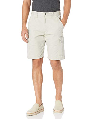 Wrangler Authentics Men's Classic Relaxed Fit Cargo Short, Dark Putty, 38