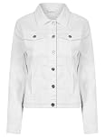 AMARA REYA Women's Stretch Cotton Lightweight Casual Denim Summer Jacket