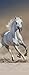 Produktbild jdsjadjw Türaufkleber Wandaufkleber 3D White Horse Galoppierende Wandaufkleber DIY Türabdeckung Küche Dekoration Zubehör Moderne 3D Wandaufkleber 77X200 cm