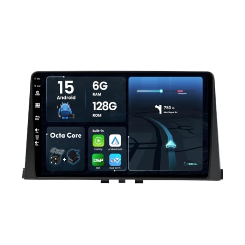 Autoradio para Citroen Berlingo 2018-2020 con Android Auto, CarPlay inalámbrico y pantalla 2 DIN