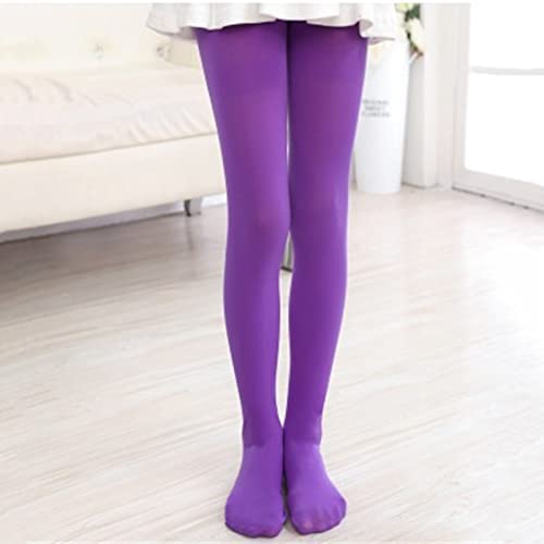 Solid Color Pantyhose for Toddler Kids Girls Stretchy Tights Ballet Dance Pantyhose Nylon Stockings (PP1, 4-6 Years)2