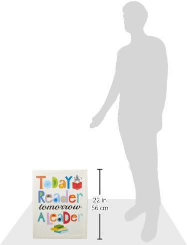 Miniatura 7 de Stupell Home Décor Today a Reader Tomorrow a Leader - Lienzo decorativo para pared, 16 x 1.5 x 20 pulgadas, fabricado con orgullo en Estados Unidos