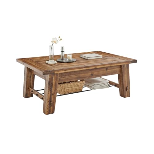 Alaterre Furniture Durango 48L Industrial Wood offee Table