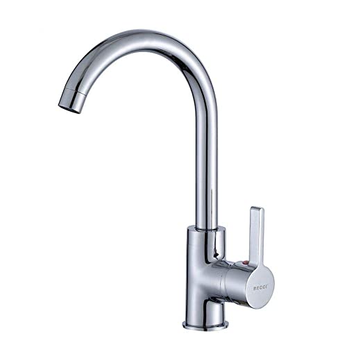 Robinet de cuisine pour évier mitigeur alliage eau chaude froide double commande
