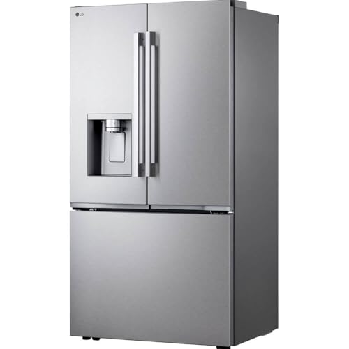 Image of LG 24 cu. ft. Counter Depth MAX Zero Clearance 3-Door French Door Refrigerator with Craft Ice in PrintProof Stainless Steel LF24Z6530S