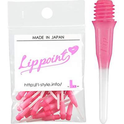 Pointes de fléchettes L-Style rose en dégradé de couleur en forme de L