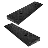 Operitacx Driveway Curb Ramp 2Pcs Rubber 3Cm High Black Vehicle Ramp for Smooth Elevation and Doorway Transition Wheelchair Accessible Multi-Purpose Slope Steps