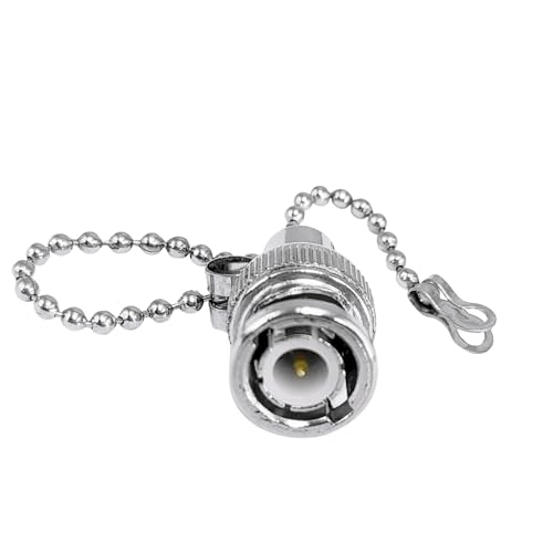 Image of MX BNC Male 50 Ohm 1W RF Dummy Load Termination Resistor with Chain - Coaxial Connector Adapter