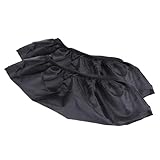 POPETPOP Lot de 2 Protège Lames de Patins à Glace Élastiques Noirs Taille Unique, Accessoires pour Patinage Artistique et Hockey sur Glace, Protection Anti poussière et Anti Rayures,