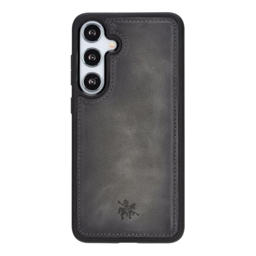 Étui cuir Samsung S25 Plus Venito Lucca étui de protection fin antichoc gris délavé