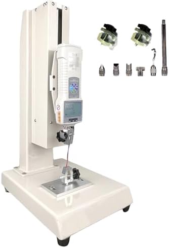 Vertical Tensile Testing Machine, 10-1000N Hand Crank Test Bench, Digital Display Force Gauge, 300mm Stroke, Tensile Pressure Tester for Fishing