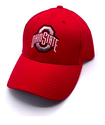 Gorra ajustable Ohio State con logo bordado rojo miniatura 2