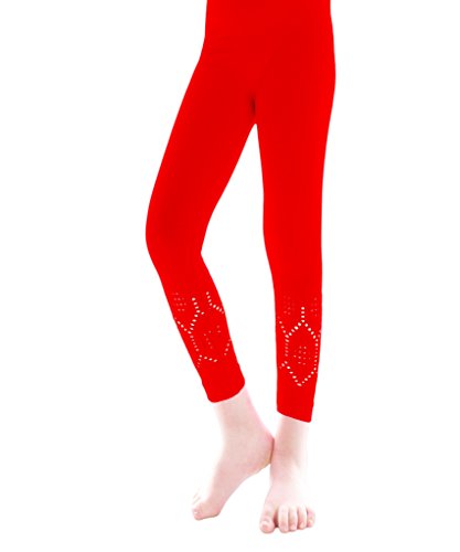 MeMoi Girls' Lovely Lace Comfort Stretch Leggings4