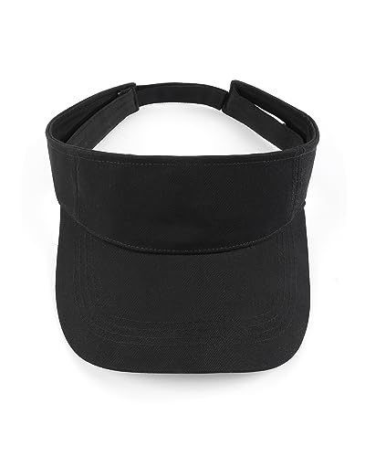 Image of Zylioo XXL Oversize Visor Hat,Large Athletic Cotton Sports Visor,Adjustable Small Solid Color Sun Cap