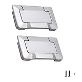 Evionlin 6 pcs Silver Bedroom Cabinet Handle Drawer Flat Handle