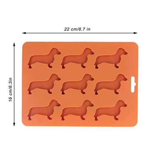 Molde para cubitos de hielo en silicona con forma de perro miniatura 2