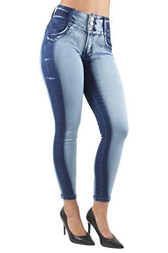 Plus/Junior Size Colombian Design Butt Lifting High Waist Skinny Jeans3
