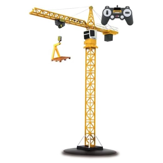 SIKU 1891, Liebherr Seilbagger, 1:87, Metall/Kunststoff, Gelb, Öffenbare Schaufel, Inkl. drehbare Seilwinde 5 Jamara 405109 - Turmdrehkran Liebherr 2,4G - Lasthaken auf und ab, Laufkatze vor und zurück, Endlose Turmdrehung im und gegen den Uhrzeigersinn