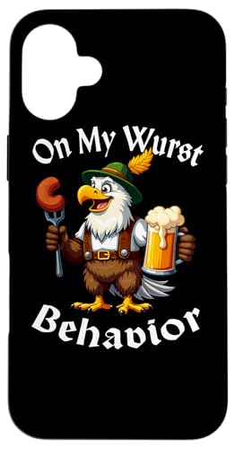 �I�N�g�[�o�[�t�F�X�g On My Wurst Behavior Funny Eagle �h�C�c�t�F�X�e�B�o�� �X�}�z�P�[�X iPhone 16 Plus �p