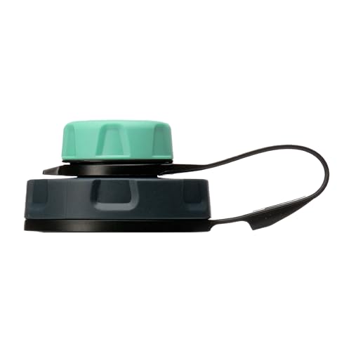 humangear capCAP+ | Converts Wide-Mouth Openings | Secure Easy Open | Food-Safe Material | Water Bottle Accessory Lid, Mint Green