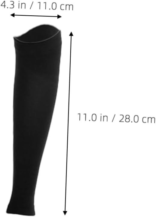 OUNONA Compression Calf Sleeves for Women and Men 1 Pair Elastic Support Socks for Calf Muscles Leg Compression Sleeve for Sports Joint Pain Relief Black