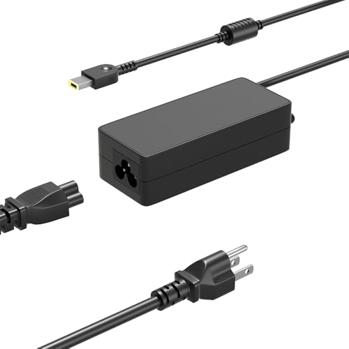SLRIOYS 65W Charger Compatible with Lenovo N20 V110 V130 B50 G50 G70 Z50 Z40,ideapad Yoga/Flex 2 3 11 14,ThinkPad 11e L470 L570 L480 E460 T460 T470 X270 Laptop Suitable for Travel and Office use