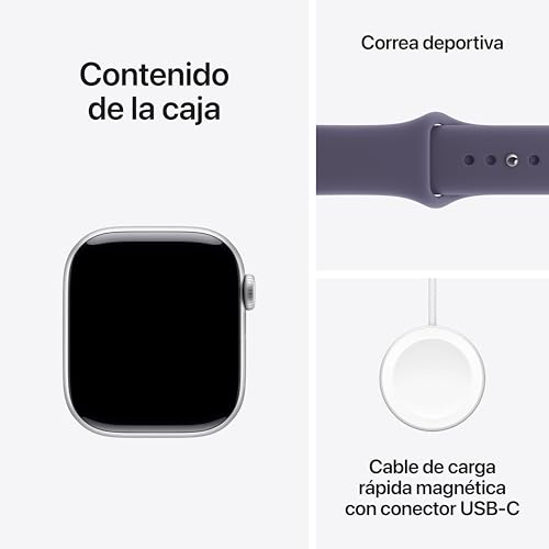Miniatura 6 de Apple Watch Series 11 GPS con Caja de Aluminio en Plata de 42 mm y Correa Deportiva Color Niebla-Talla M/L.Calidad del Sueño,monitores de entreno y Salud,Pantalla Siempre Activa, Resistencia al Agua