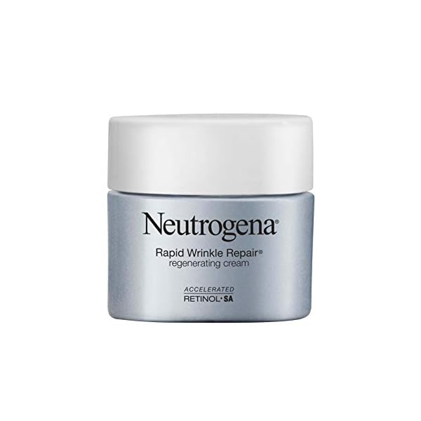 Neutrogena-Rapid-Wrinkle-Repair-Retinol-Regenerating-Anti-Aging-Face-Cream-Hyaluronic-Acid-Anti-Wrinkle-Retinol-Moisturizer-Neck-Cream-with-Hyaluronic-Acid-Retinol-17-oz Neutrogena Retinol Face Moisturizer, Rapid Wrinkle Repair, Daily Anti-Aging Face Cream with Retinol & Hyaluronic Acid to Fight Fine Lines, Wrinkles, & Dark Spots, 1.7 oz