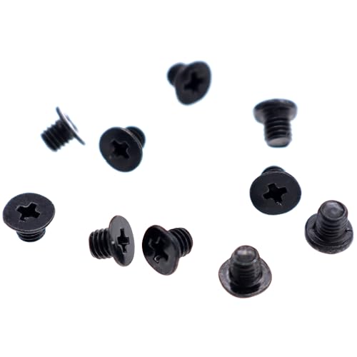 PartEGG 10pcs M3x3 mm Phillips Flat-Head Screws Replacement for Dell HP ASUS Lenovo Desktop Laptop PC 2.5\" SATA Hard Drive Internal Parts - Black - Thumbnail 3