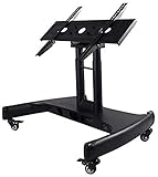 TV-Ständer Sockelhalterung TV-Rack Mobiler Bodenständer Werbebildschirm Konferenzwagen mit Rädern Universal (B) ()