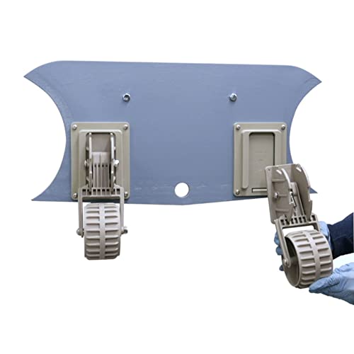 Image of Detachable Compact Folding Dinghy Wheels for Boat, Inflatable RIB Dolly Launching Wheels, Marine