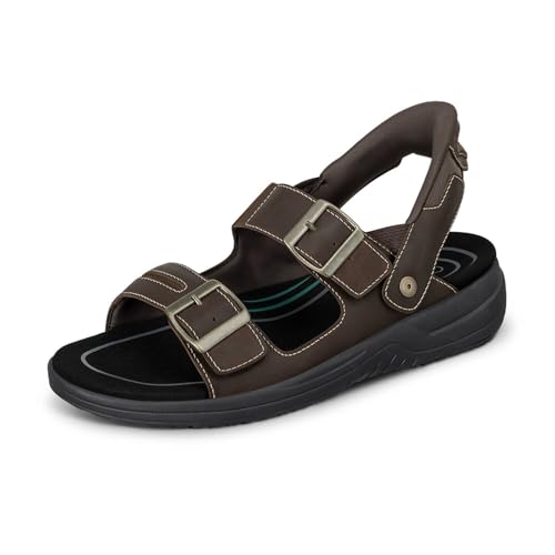 Orthofeet Men's Orthopedic Jupiter Hands-Free Slip-On Sandals