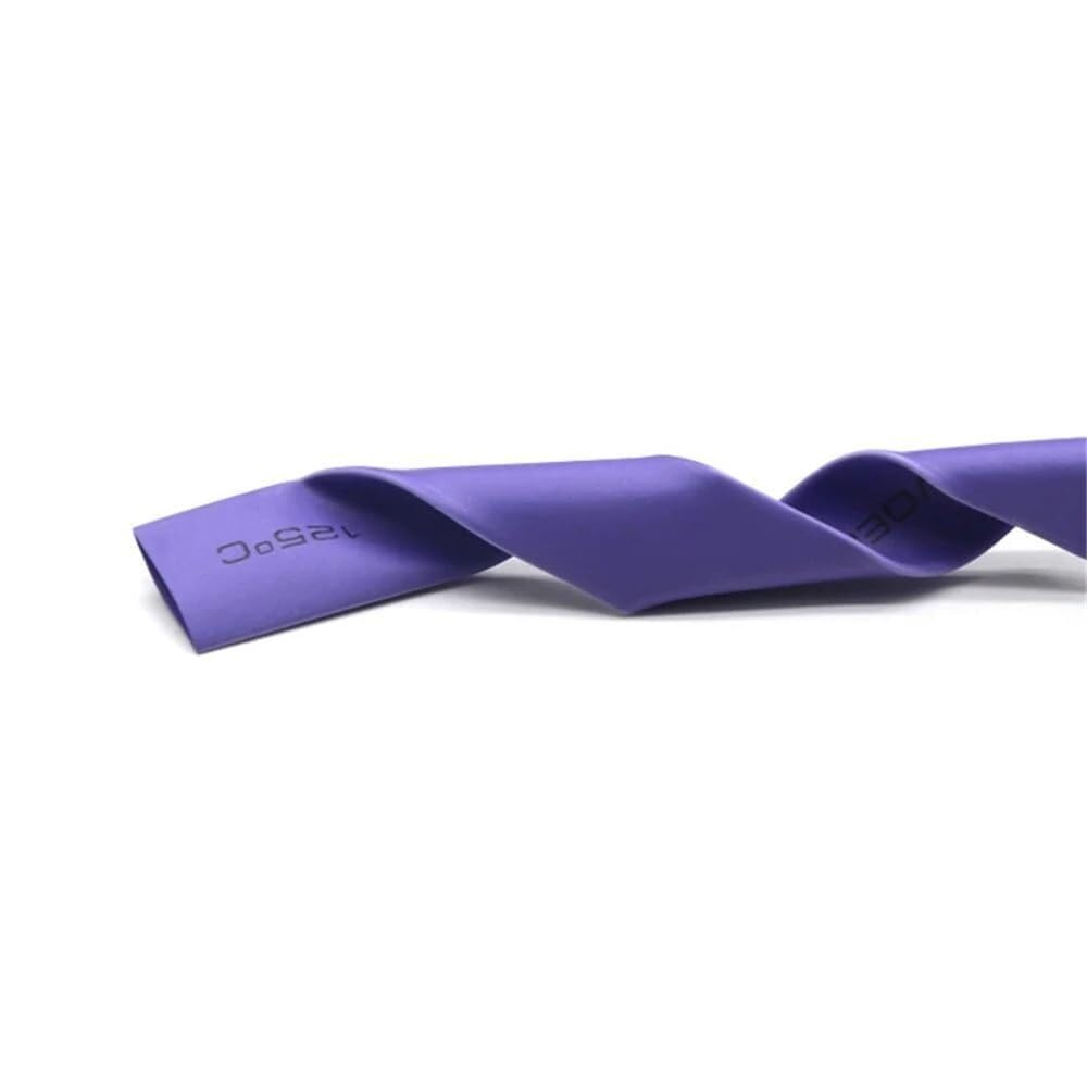 Tubo termorretráctil Morado 2:1 - Funda térmica for Cable de poliolefina de 1 a 50 mm - Aislada, Retardante de Llama, no Adhesiva(50mmx3meter)