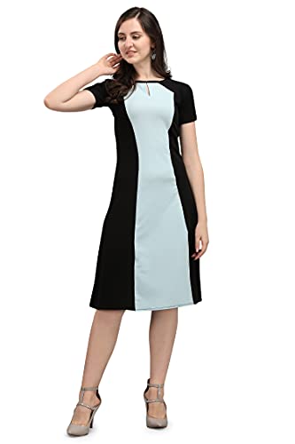 Image of PURVAJA Women's Fit & Flare Knee-Length Dress