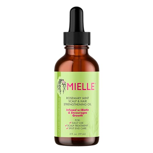 Mielle Rosemary Mint Scalp & Hair Strengthening Oil 59 ml – Aceite Capilar con Biotina, Romero y Menta para Cuero Cabelludo y Crecimiento del Cabello | Pack Laborawi (1 x 59ml)