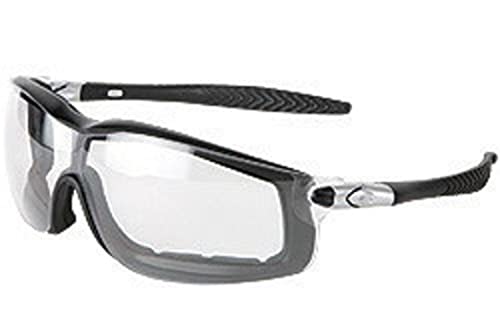 Crews MCR Rattler Safety Glasses Black Frame, Clear Lens, Hand Band #RT110AF