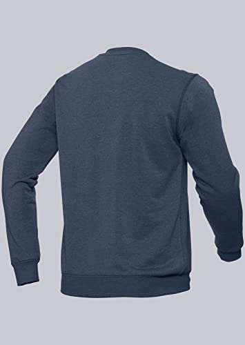 Sudadera unisex BP de algodón y poliéster resistente azul M 2