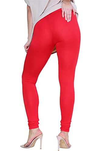 Legging skinny rouge en viscose extensible XL résout vos soucis de confort