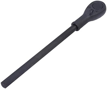 KATSU Heavy Duty 3/4 Inch Drive 24-Teeth Reversible Ratchet Socket Wrench Handle, Chrome Vanadium Steel with Black Oxide, Mechanical Tool for Auto Repairing Garage, 500mm 425926