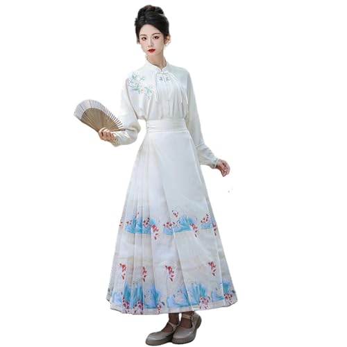 Jupe visage de cheval style chinois pour look de printemps élégant