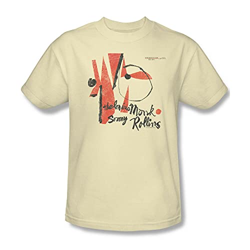 Thelonious Monk Mens T-Shirt Retro Vintage Blues Music Tan Tee Beige L Cover