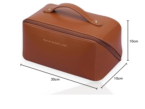 Bolsa de maquiagem de viagem, bolsas de cosméticos de grande capacidade para mulheres, necessaire po