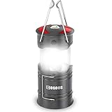 LED Camping Lantern, COSOOS Rechargeable Lantern Flashlights with Built in Battery, 4 Lighting Mode, Best for Tent, Hiking, Outages, Emergency, Hurricane, Support AA Battery(Not Included)