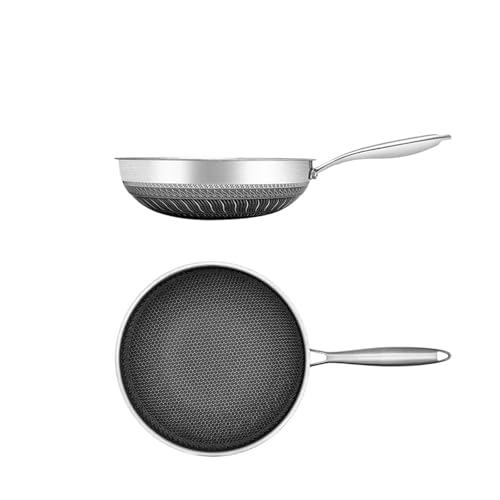 Wok de acero inoxidable 316 de 30 cm con mango miniatura 1