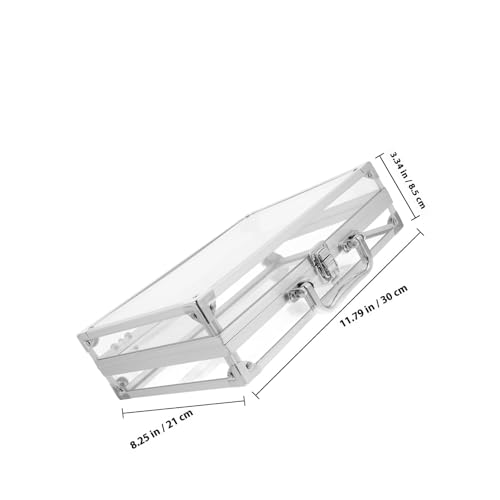 Boîte à bijoux transparent verrouillable pour éviter les pertes - 3