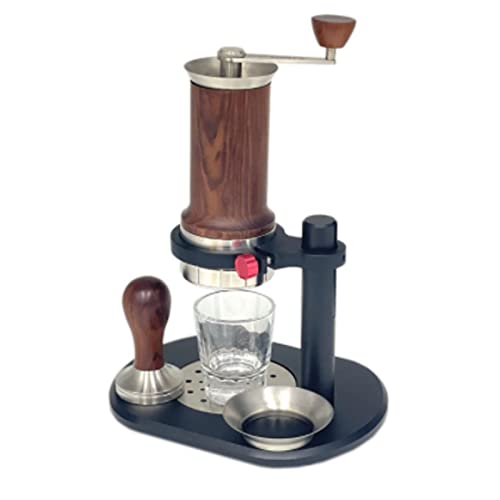 MOLVUS Kaffeemaschinen, manuelle Espresso-Kaffeemaschine, tragbar, für Zuhause und draußen, Edelstahl, Handdruck