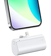 VEGER Power Bank 5000mAh, 20W PD Mini Tragbare Powerbank Externer Akku, Schnelles Aufladen Kabell...