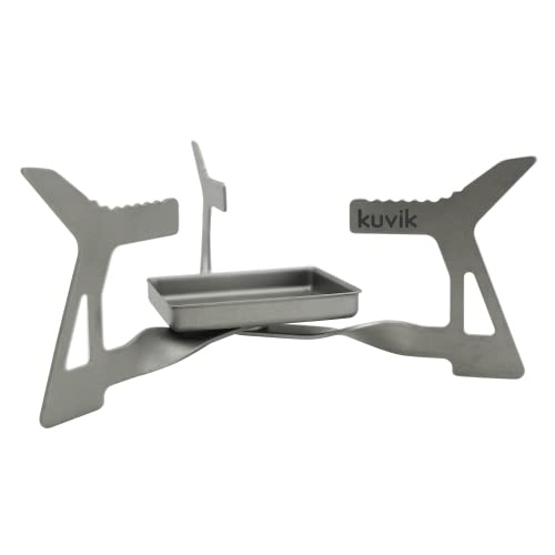 Kuvik Micro Titanium Solid Fuel Stove - Ultralight And Compact Stove For Backpacking, Camping, And Survival #TOP28