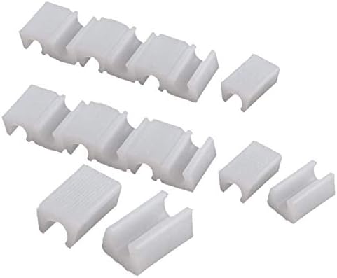 Plastic Furniture Feet Rectangle Shaped Non-Slip Chair Legs Tip 20pcs White