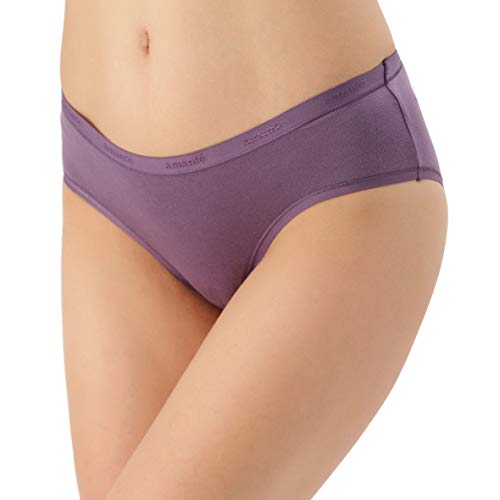 Image of Amante Solid Cotton Low Rise Hipster Panty Pack(Pack of 3)